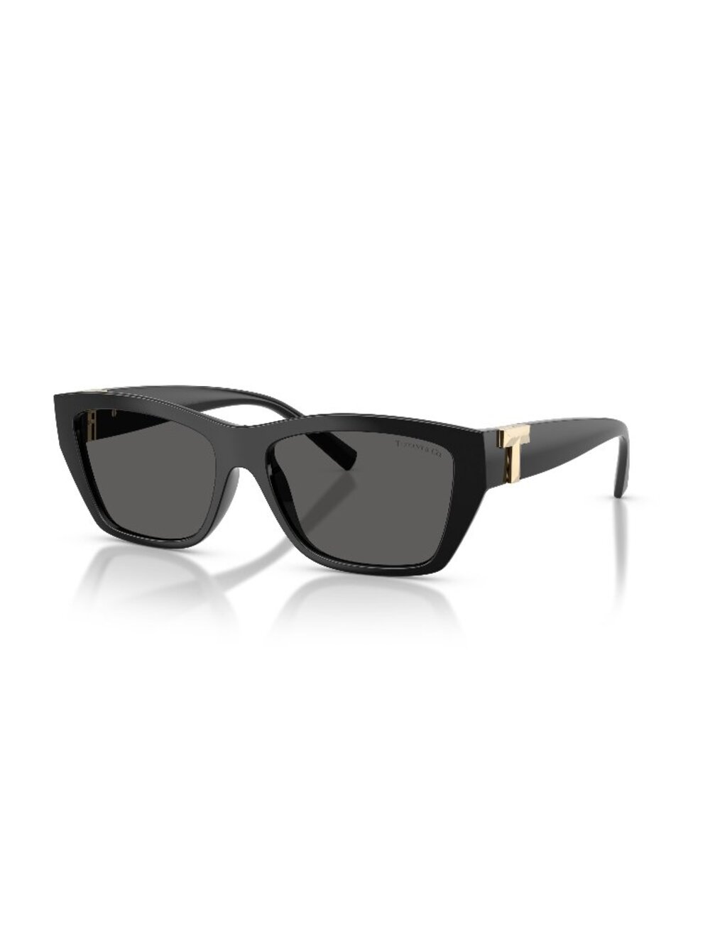 New Tiffany Unisex Sunglasses Black Grey Lens Injected Frame TF4255U 8001S4 56